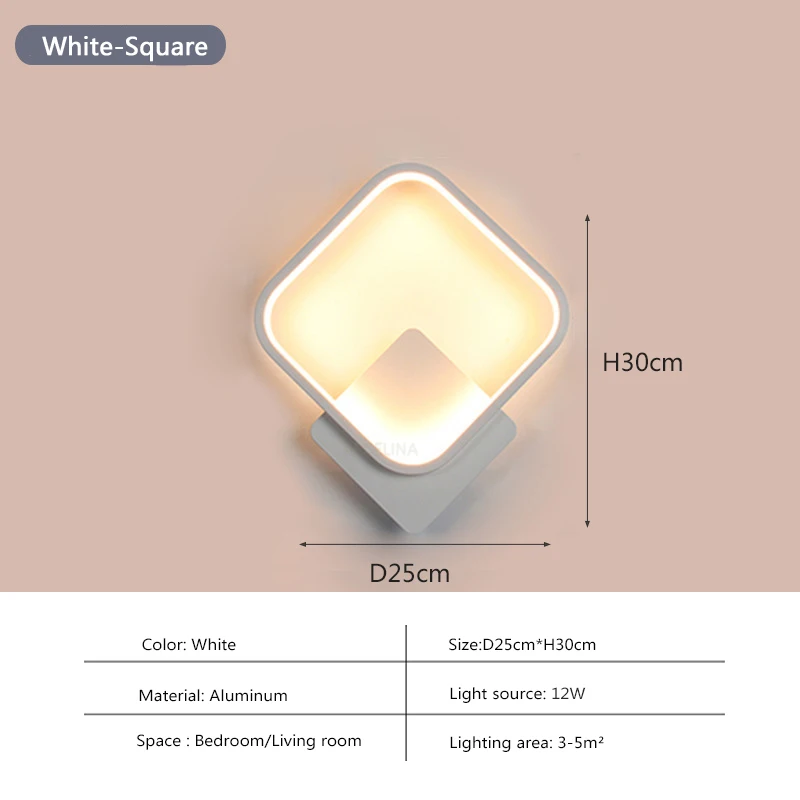 Lampe murale moderne à LED — applique murale nordique minimaliste