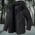 Parka d’hiver à capuche pour homme — Chaud, coupe-vent et imperméable