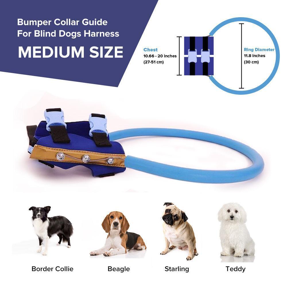 WandaPaws blindhundssele – guide- och stötskyddskrage