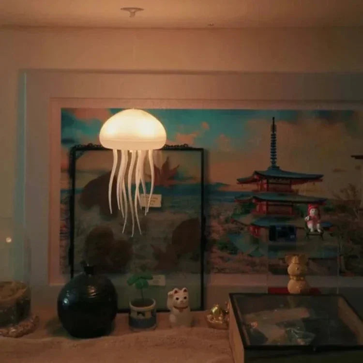 Aurora Glow Floating Jellyfish Lamp — 72-Color LED Mood Light