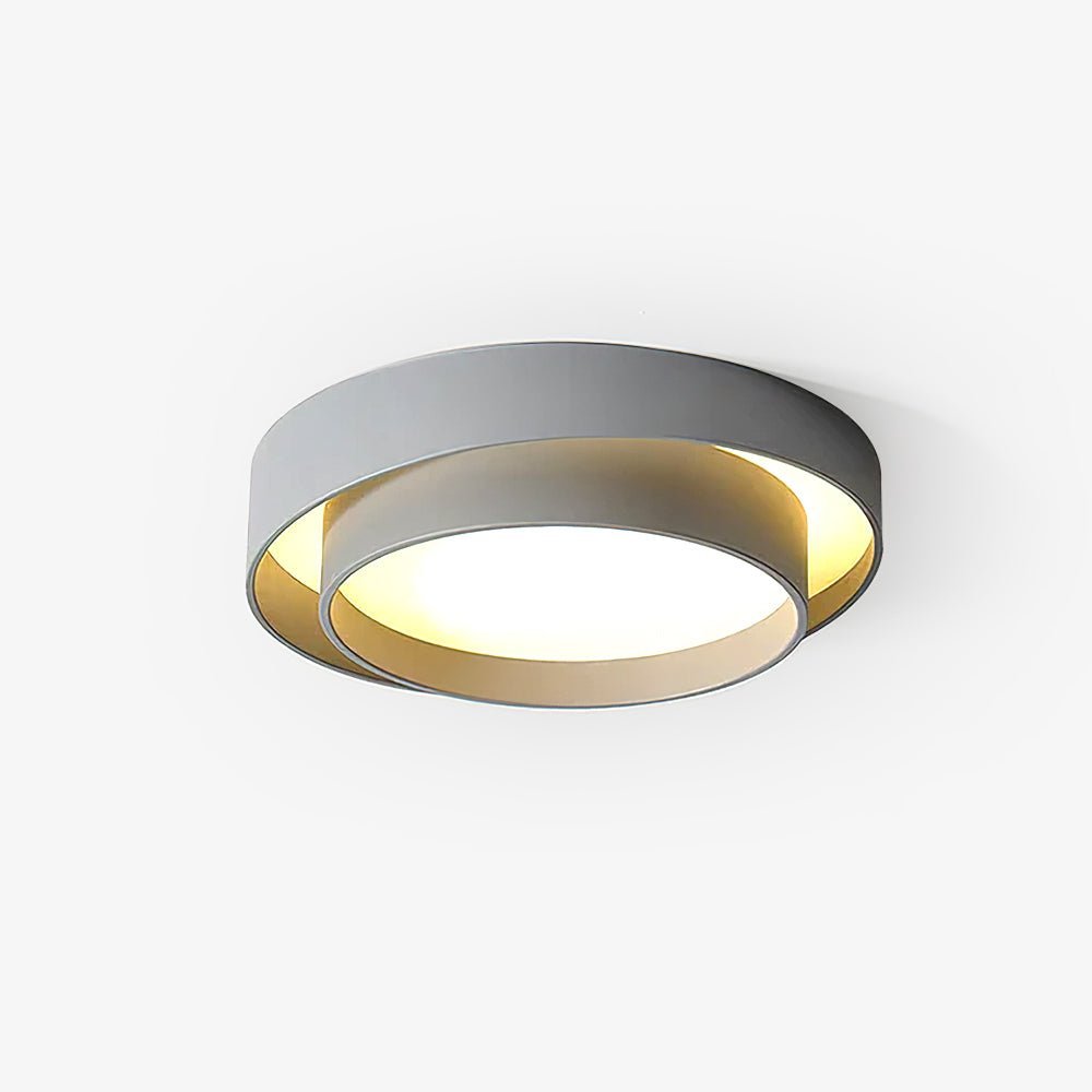 Cylinder LED Ceiling Light — Iron Frame, Acrylic Diffuser, 40/50/60cm, 3000K–6000K Dimmable