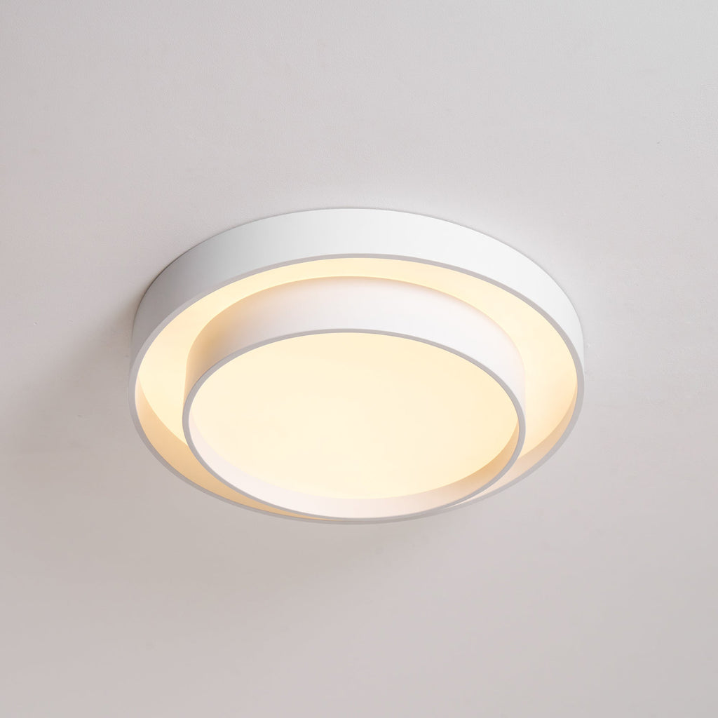 Cylinder LED Ceiling Light — Iron Frame, Acrylic Diffuser, 40/50/60cm, 3000K–6000K Dimmable