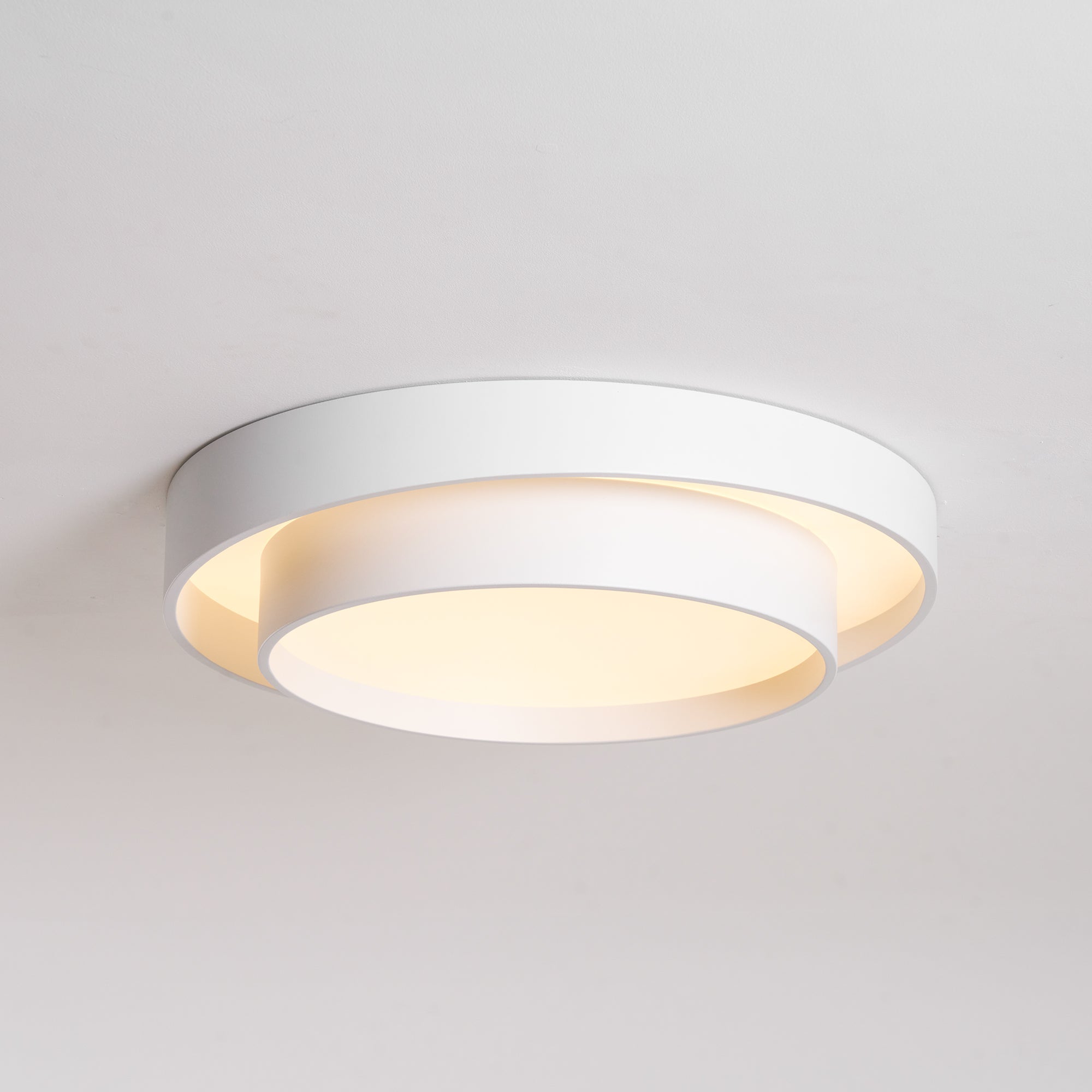 Cylinder LED Ceiling Light — Iron Frame, Acrylic Diffuser, 40/50/60cm, 3000K–6000K Dimmable