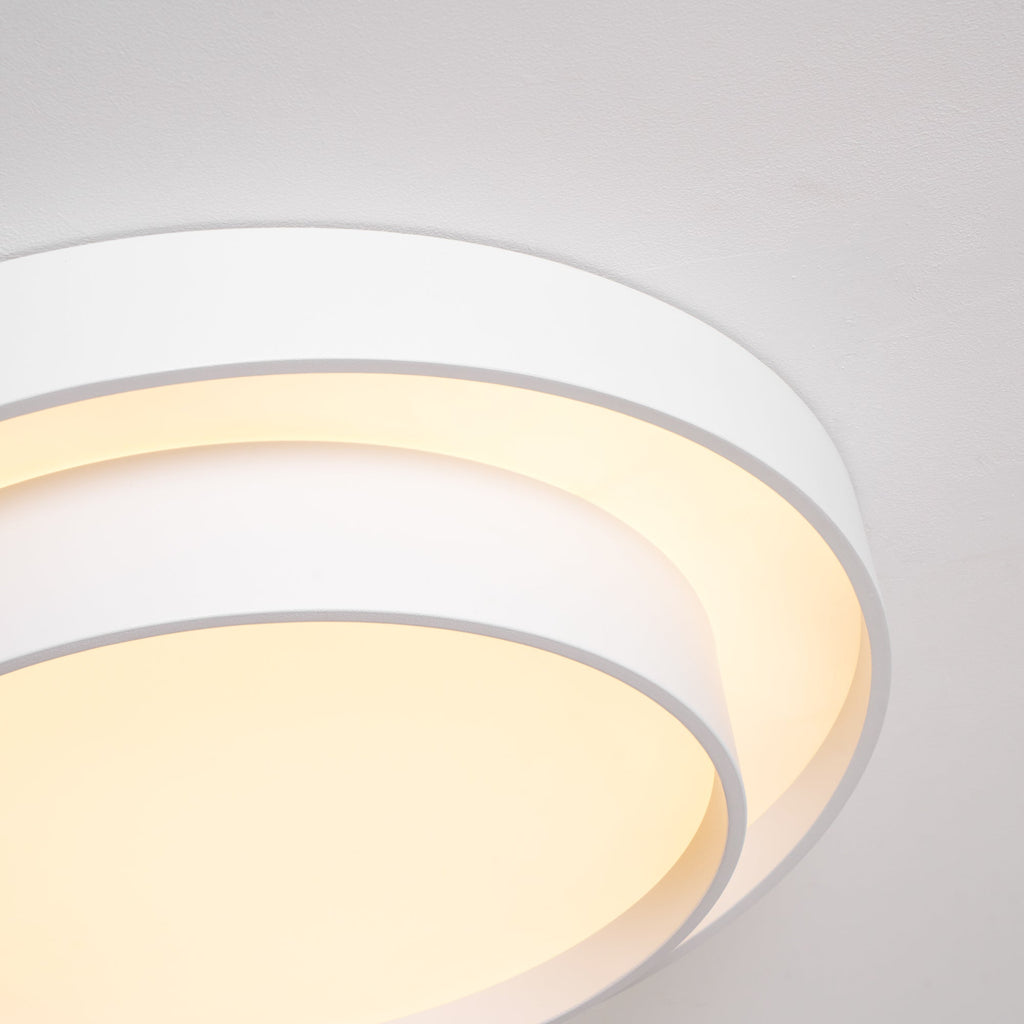 Cylinder LED Ceiling Light — Iron Frame, Acrylic Diffuser, 40/50/60cm, 3000K–6000K Dimmable