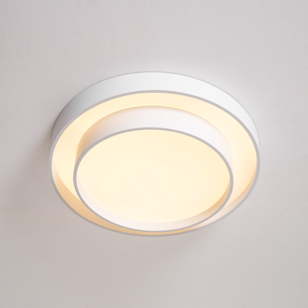 Cylinder LED Ceiling Light — Iron Frame, Acrylic Diffuser, 40/50/60cm, 3000K–6000K Dimmable
