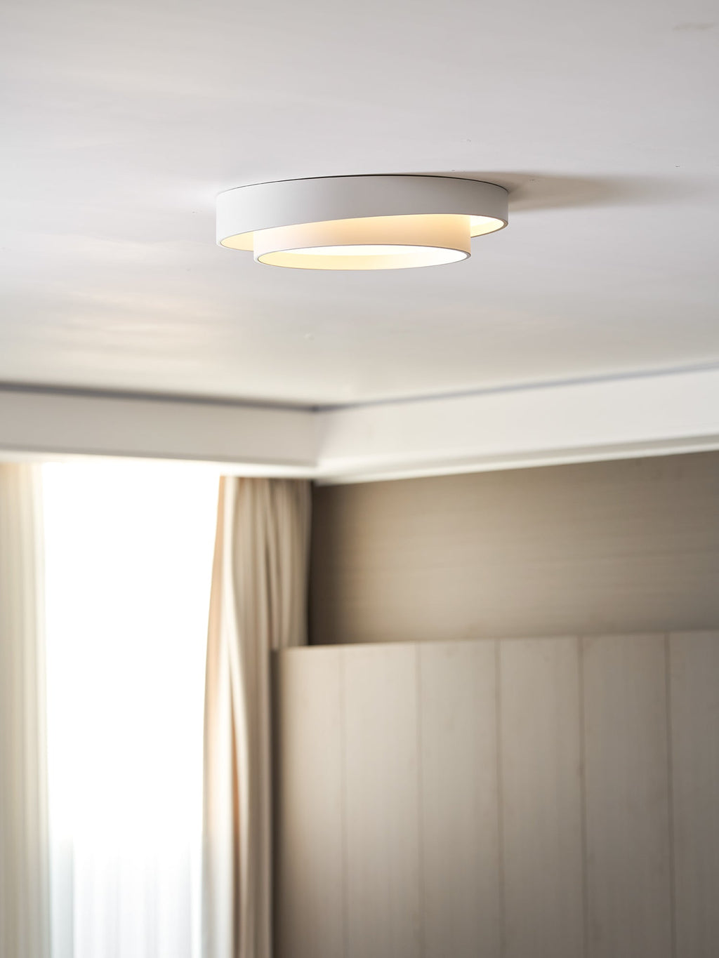 Cylinder LED Ceiling Light — Iron Frame, Acrylic Diffuser, 40/50/60cm, 3000K–6000K Dimmable