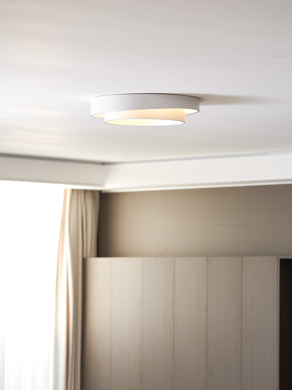 Cylinder LED Ceiling Light — Iron Frame, Acrylic Diffuser, 40/50/60cm, 3000K–6000K Dimmable