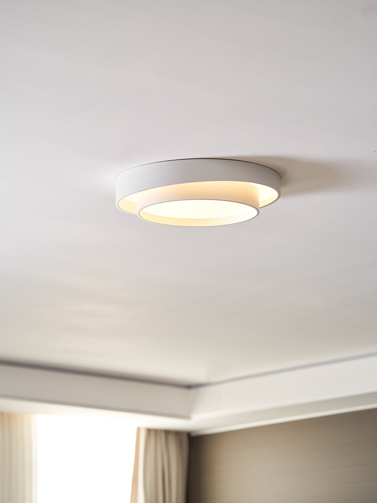 Cylinder LED Ceiling Light — Iron Frame, Acrylic Diffuser, 40/50/60cm, 3000K–6000K Dimmable
