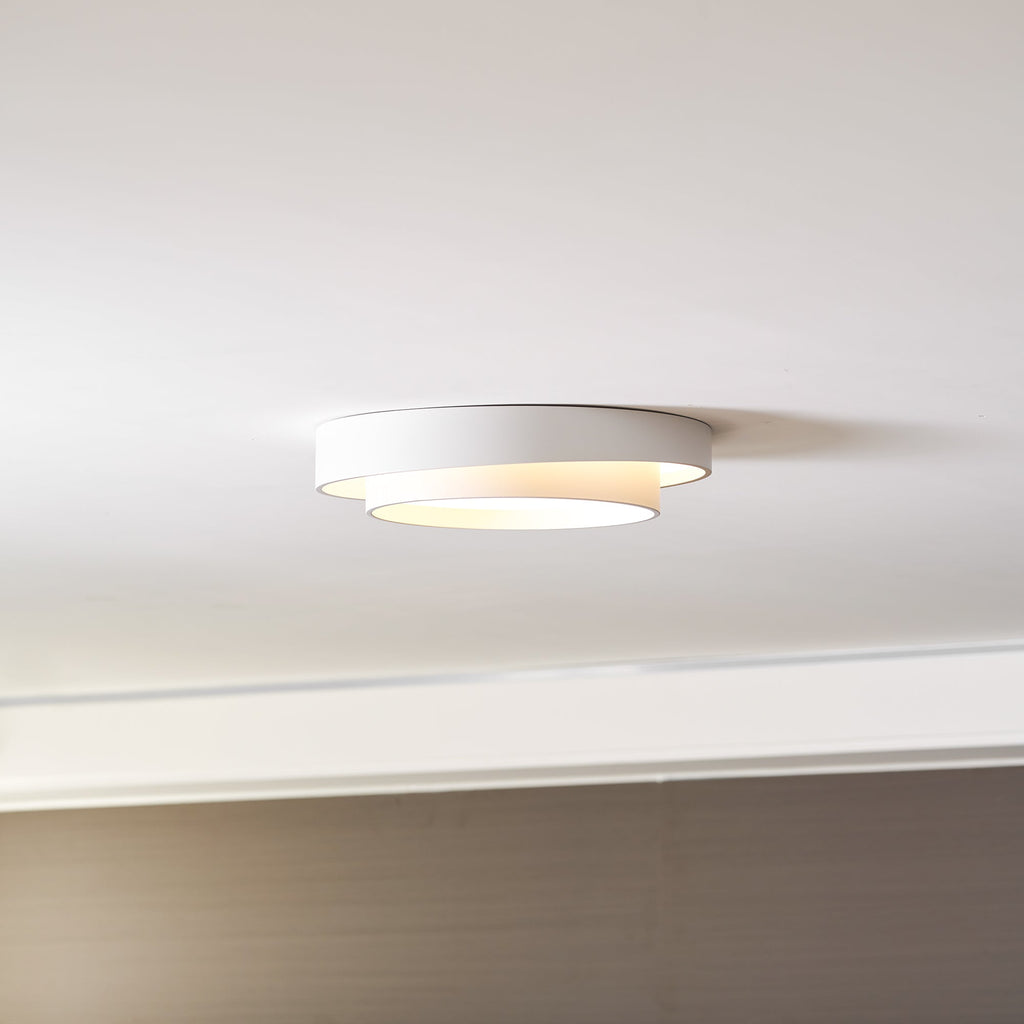 Cylinder LED Ceiling Light — Iron Frame, Acrylic Diffuser, 40/50/60cm, 3000K–6000K Dimmable