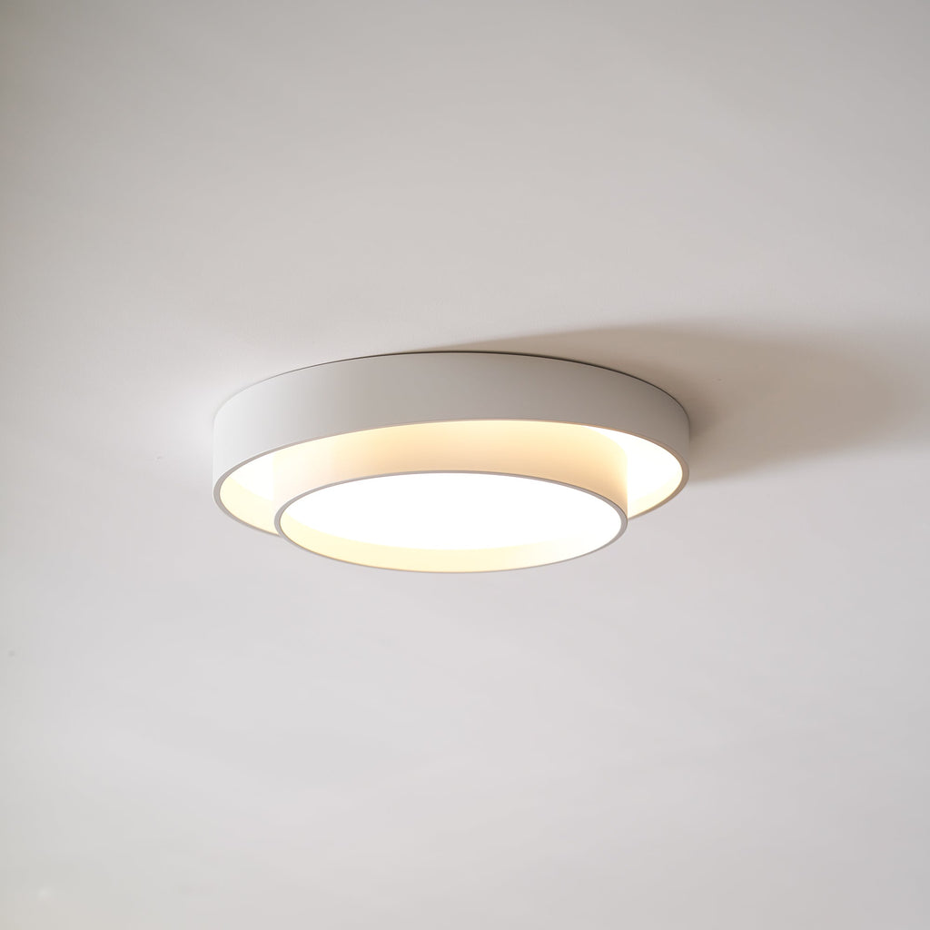 Cylinder LED Ceiling Light — Iron Frame, Acrylic Diffuser, 40/50/60cm, 3000K–6000K Dimmable