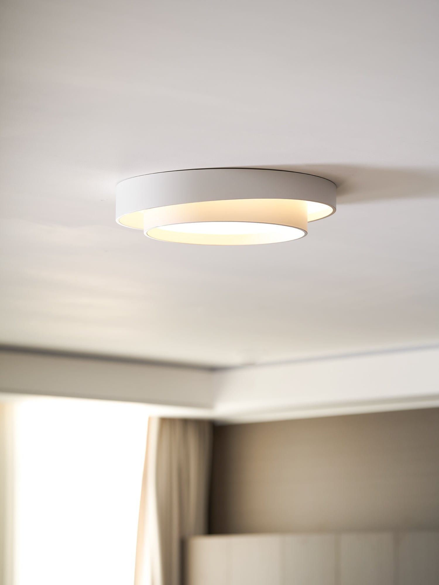 Cylinder LED Ceiling Light — Iron Frame, Acrylic Diffuser, 40/50/60cm, 3000K–6000K Dimmable