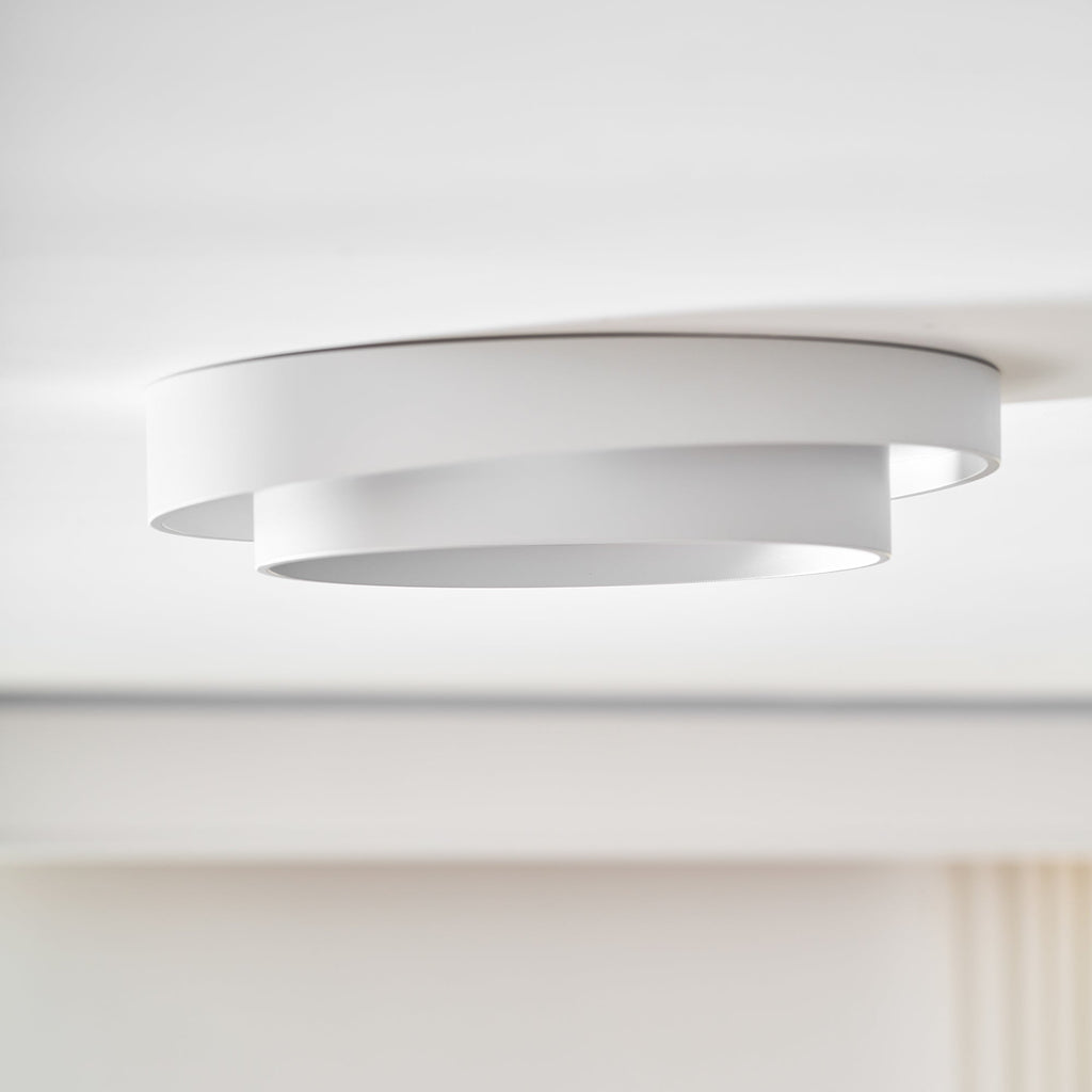 Cylinder LED Ceiling Light — Iron Frame, Acrylic Diffuser, 40/50/60cm, 3000K–6000K Dimmable