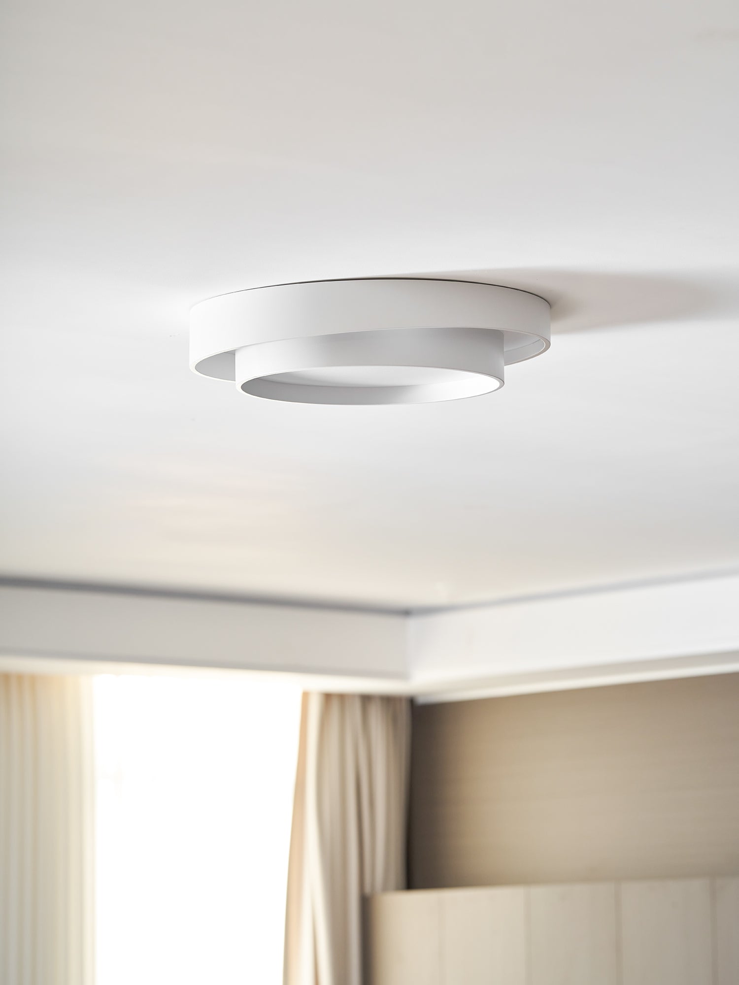Cylinder LED Ceiling Light — Iron Frame, Acrylic Diffuser, 40/50/60cm, 3000K–6000K Dimmable