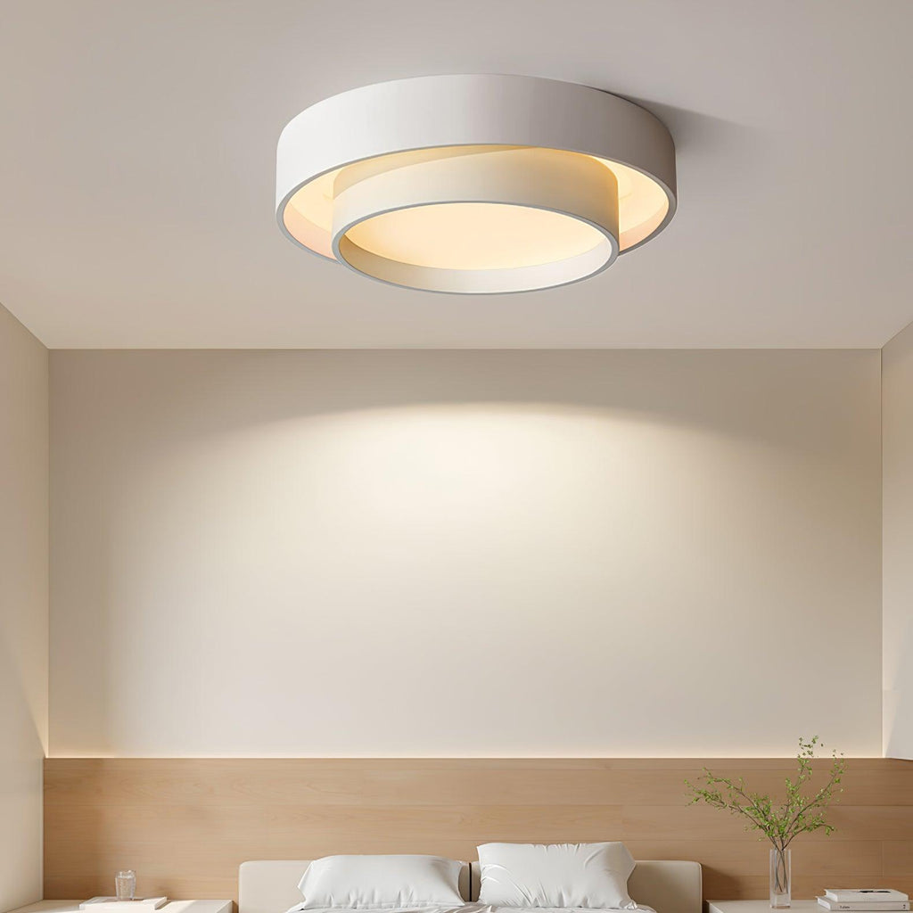 Cylinder LED Ceiling Light — Iron Frame, Acrylic Diffuser, 40/50/60cm, 3000K–6000K Dimmable