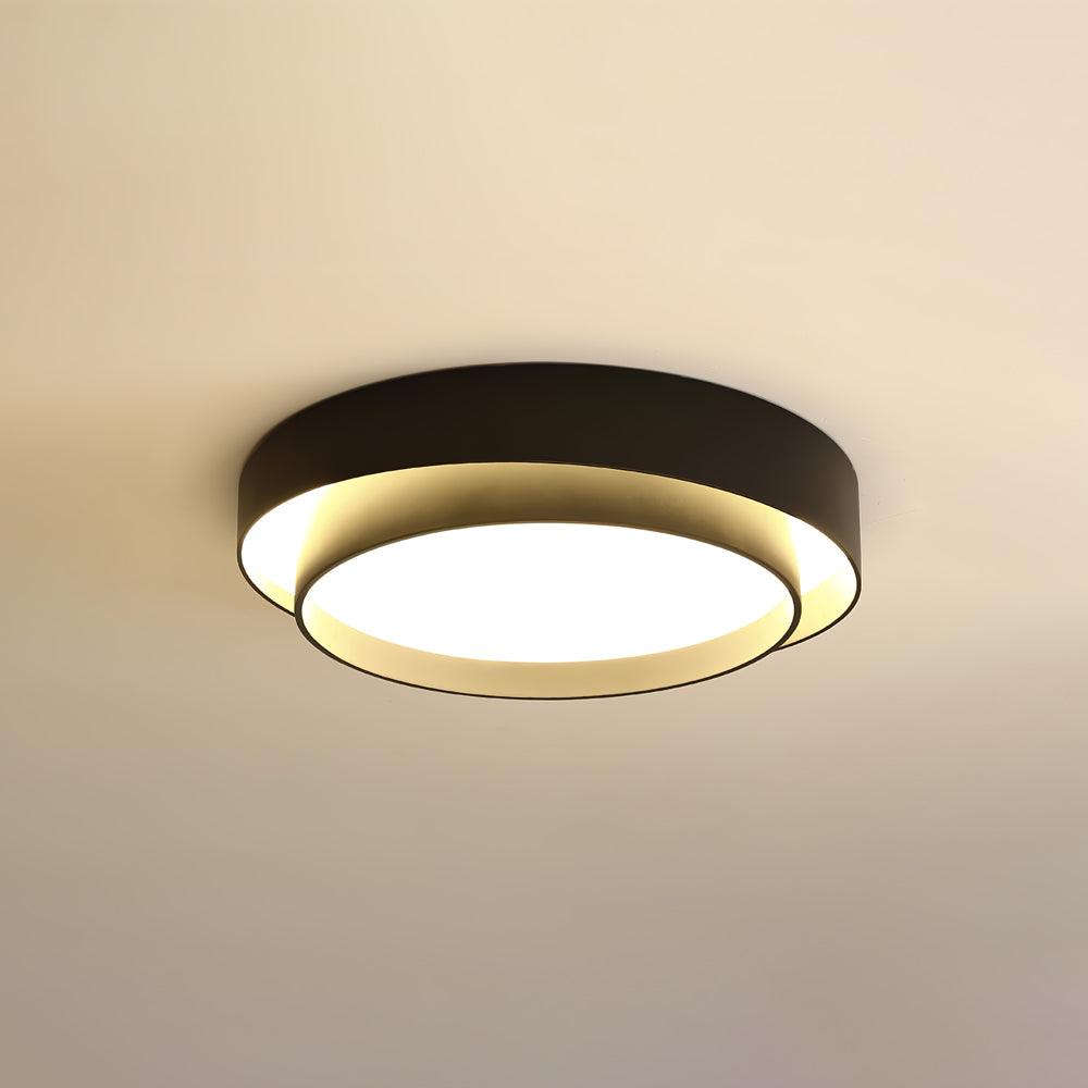 Cylinder LED Ceiling Light — Iron Frame, Acrylic Diffuser, 40/50/60cm, 3000K–6000K Dimmable