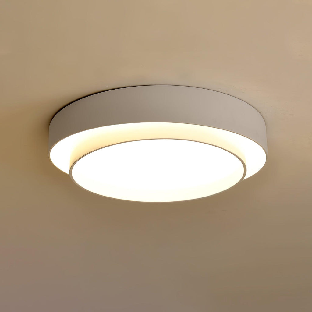 Cylinder LED Ceiling Light — Iron Frame, Acrylic Diffuser, 40/50/60cm, 3000K–6000K Dimmable