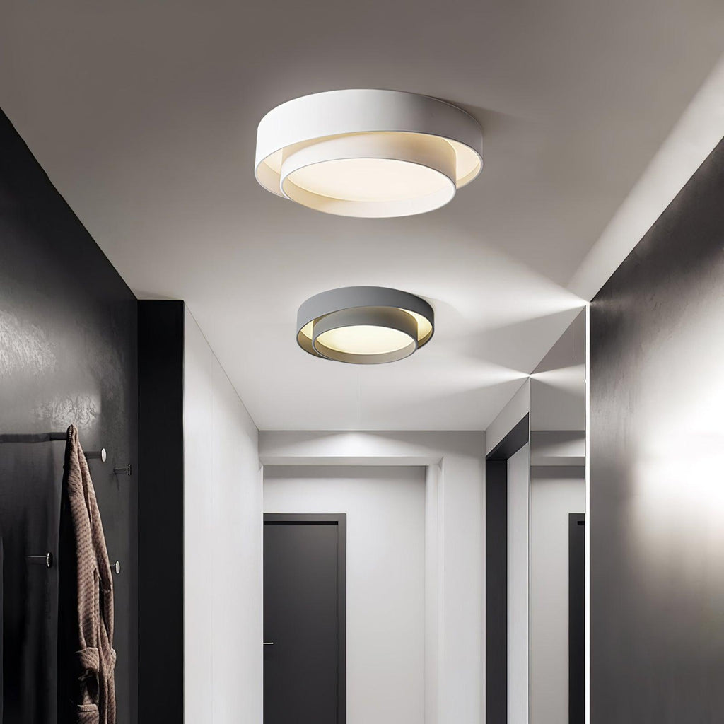 Cylinder LED Ceiling Light — Iron Frame, Acrylic Diffuser, 40/50/60cm, 3000K–6000K Dimmable