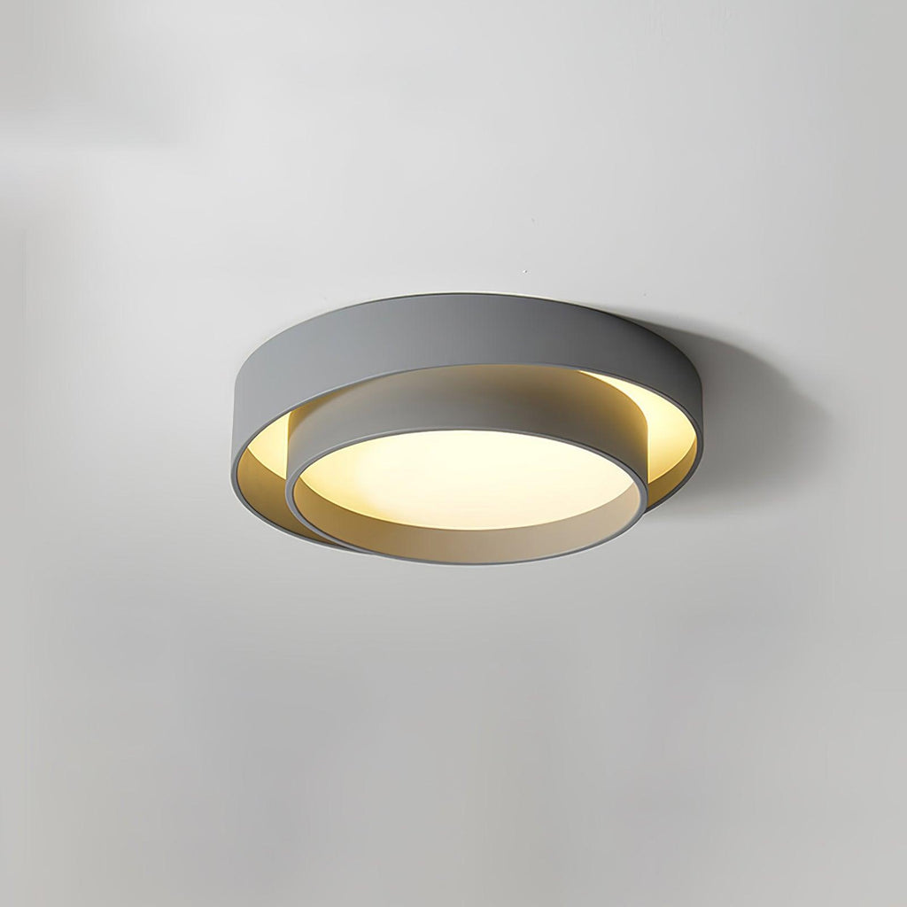 Cylinder LED Ceiling Light — Iron Frame, Acrylic Diffuser, 40/50/60cm, 3000K–6000K Dimmable