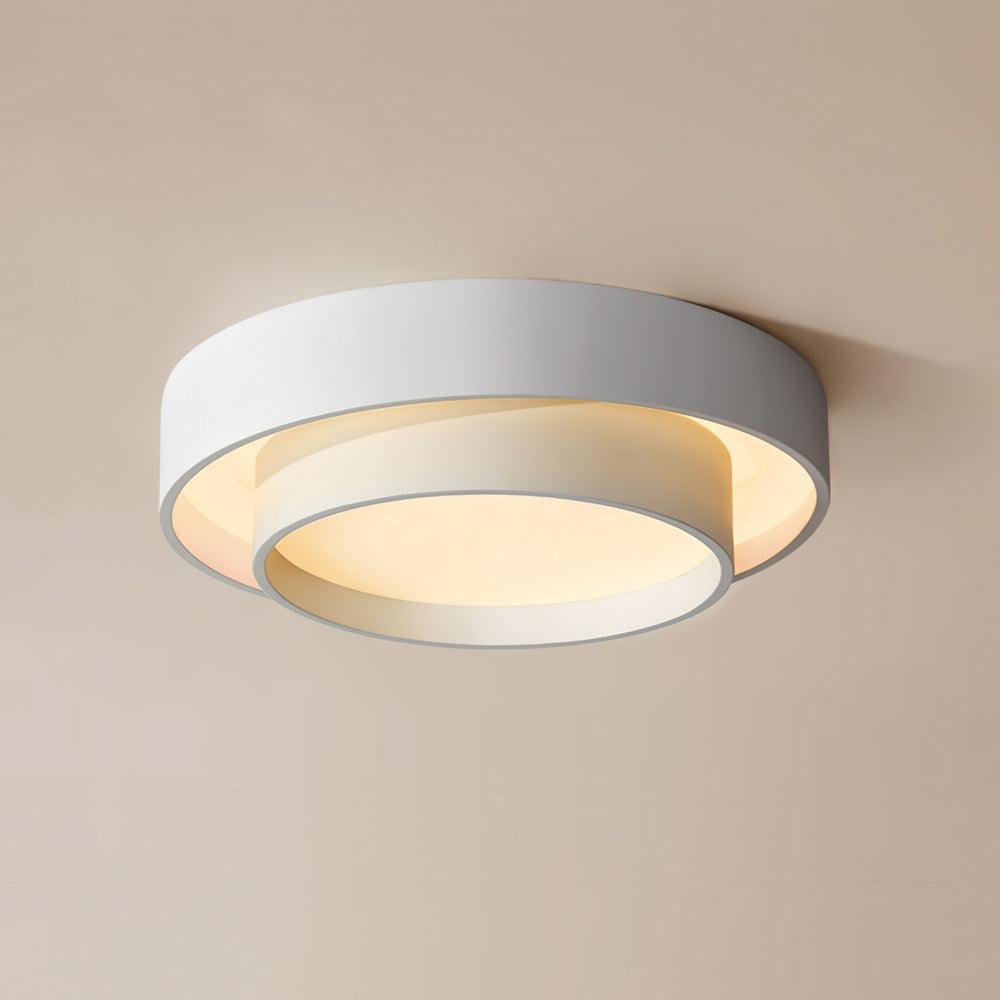Cylinder LED Ceiling Light — Iron Frame, Acrylic Diffuser, 40/50/60cm, 3000K–6000K Dimmable
