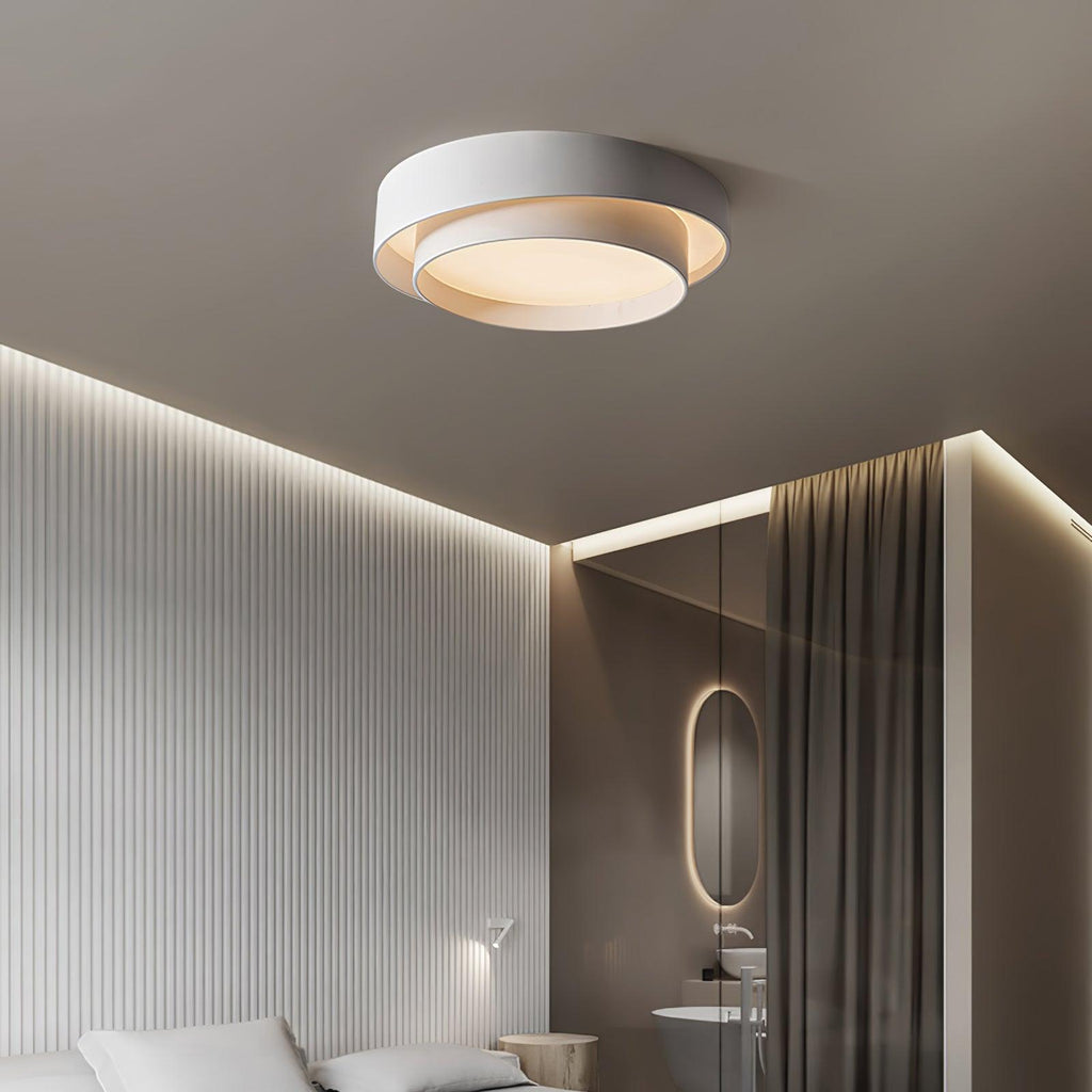 Cylinder LED Ceiling Light — Iron Frame, Acrylic Diffuser, 40/50/60cm, 3000K–6000K Dimmable