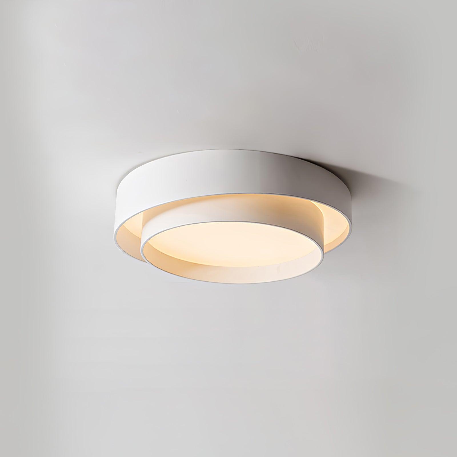 Cylinder LED Ceiling Light — Iron Frame, Acrylic Diffuser, 40/50/60cm, 3000K–6000K Dimmable