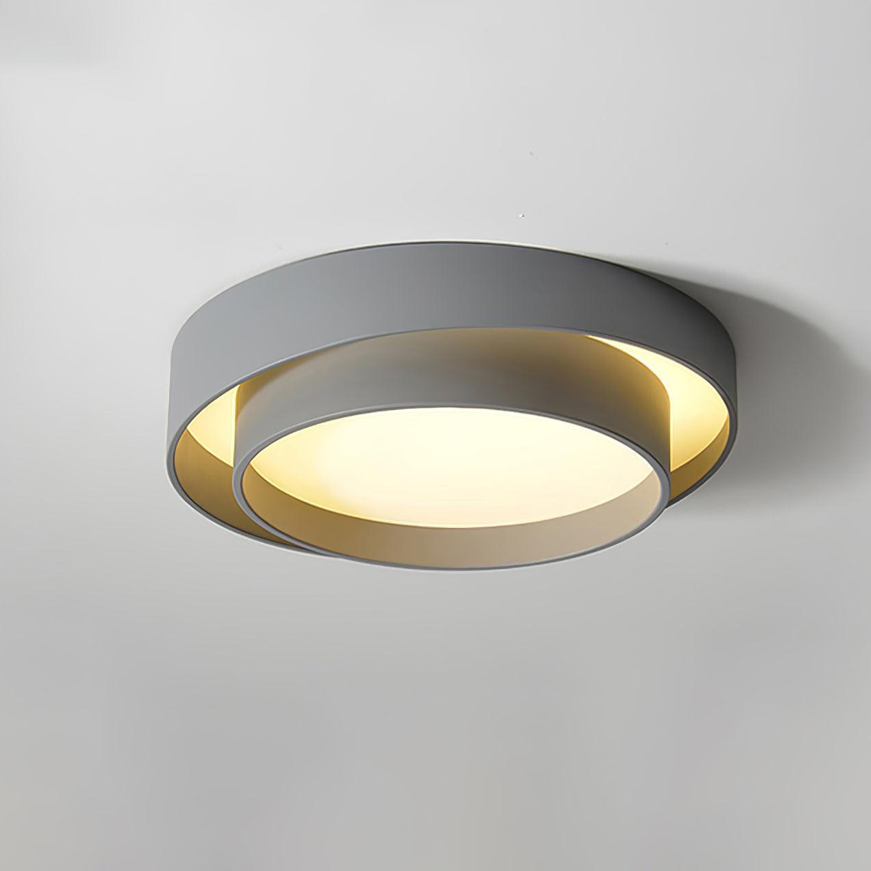 Cylinder LED Ceiling Light — Iron Frame, Acrylic Diffuser, 40/50/60cm, 3000K–6000K Dimmable