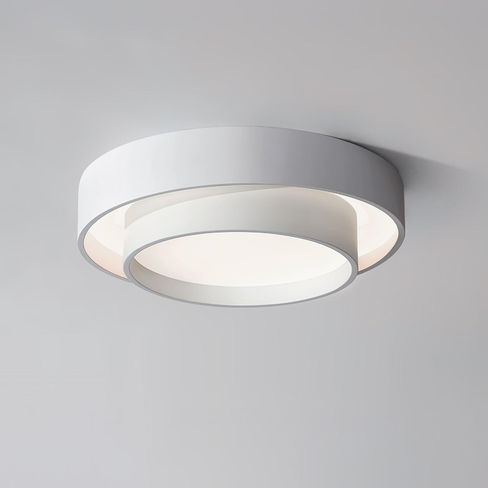 Cylinder LED Ceiling Light — Iron Frame, Acrylic Diffuser, 40/50/60cm, 3000K–6000K Dimmable