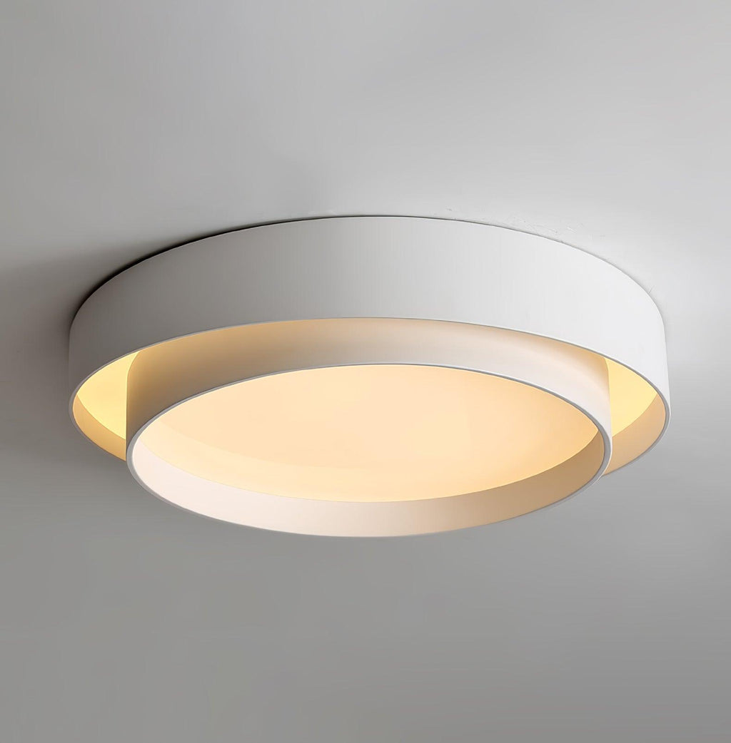 Cylinder LED Ceiling Light — Iron Frame, Acrylic Diffuser, 40/50/60cm, 3000K–6000K Dimmable