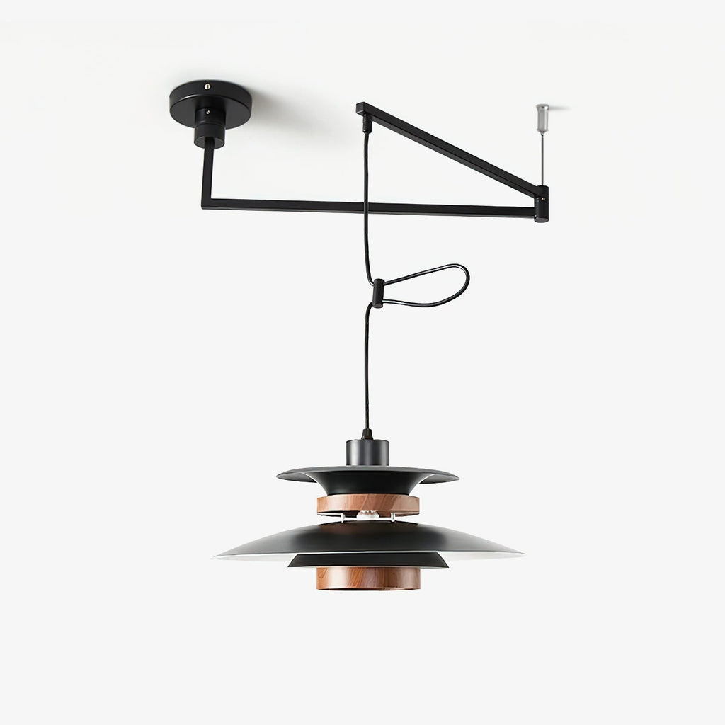 Solva Swivel Arm Pendant Lamp — Nordic Four-Shade Ceiling Light