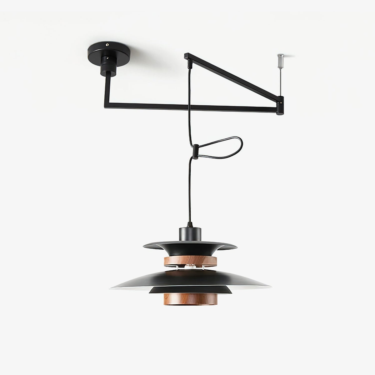 Solva Swivel Arm Pendant Lamp — Nordic Four-Shade Ceiling Light