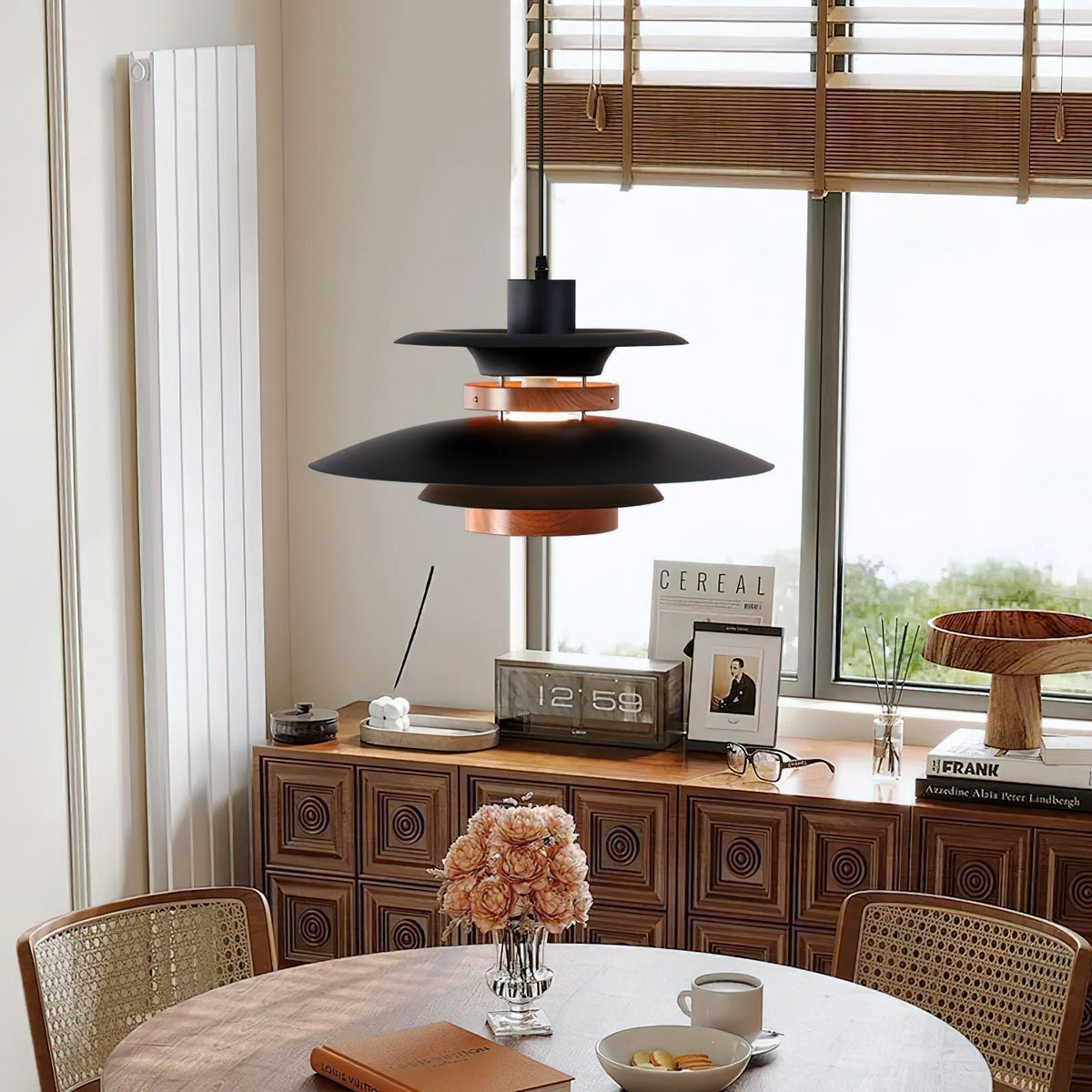 Solva Swivel Arm Pendant Lamp — Nordic Four-Shade Ceiling Light