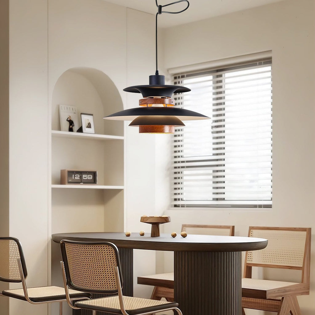 Solva Swivel Arm Pendant Lamp — Nordic Four-Shade Ceiling Light