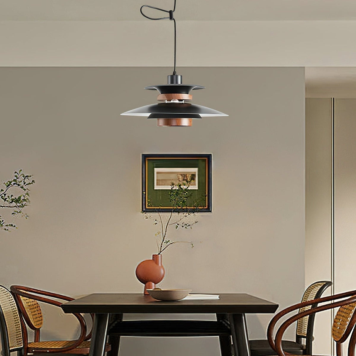Solva Swivel Arm Pendant Lamp — Nordic Four-Shade Ceiling Light