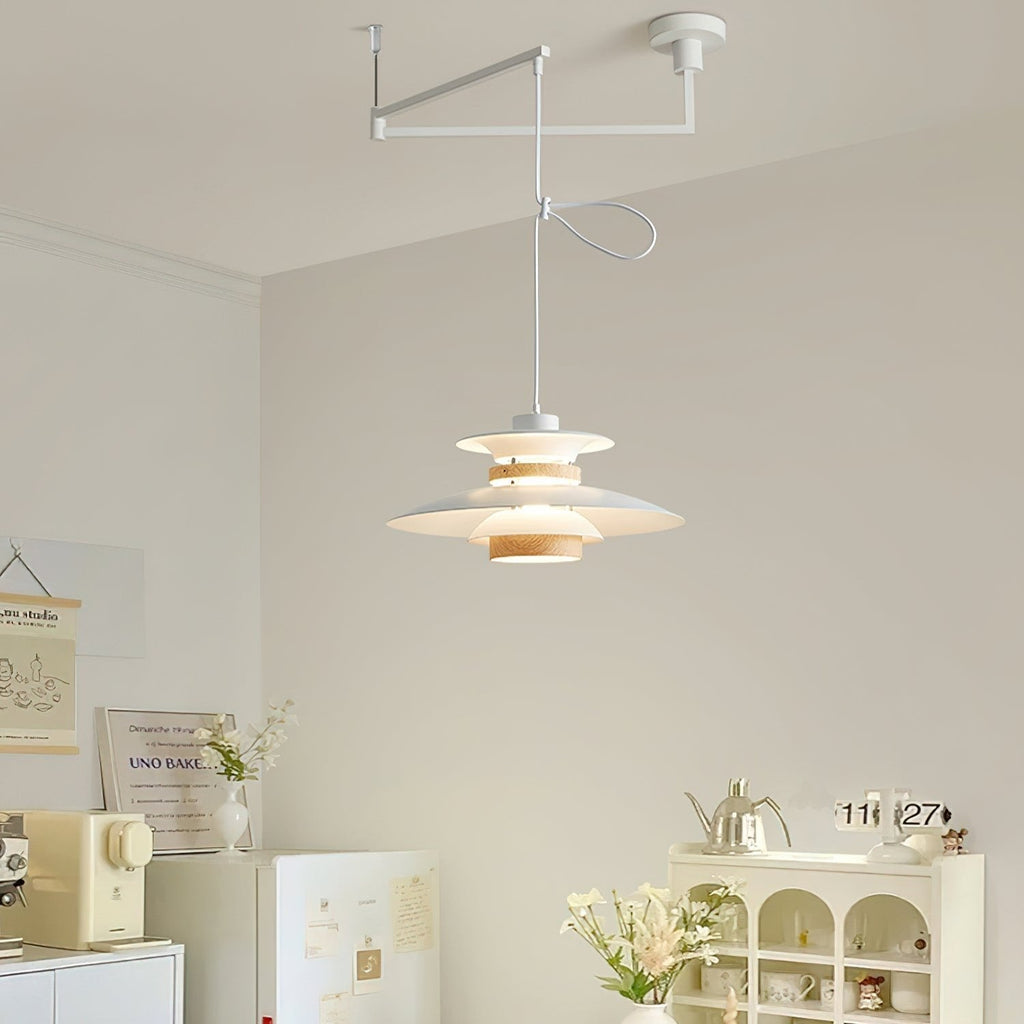 Solva Swivel Arm Pendant Lamp — Nordic Four-Shade Ceiling Light