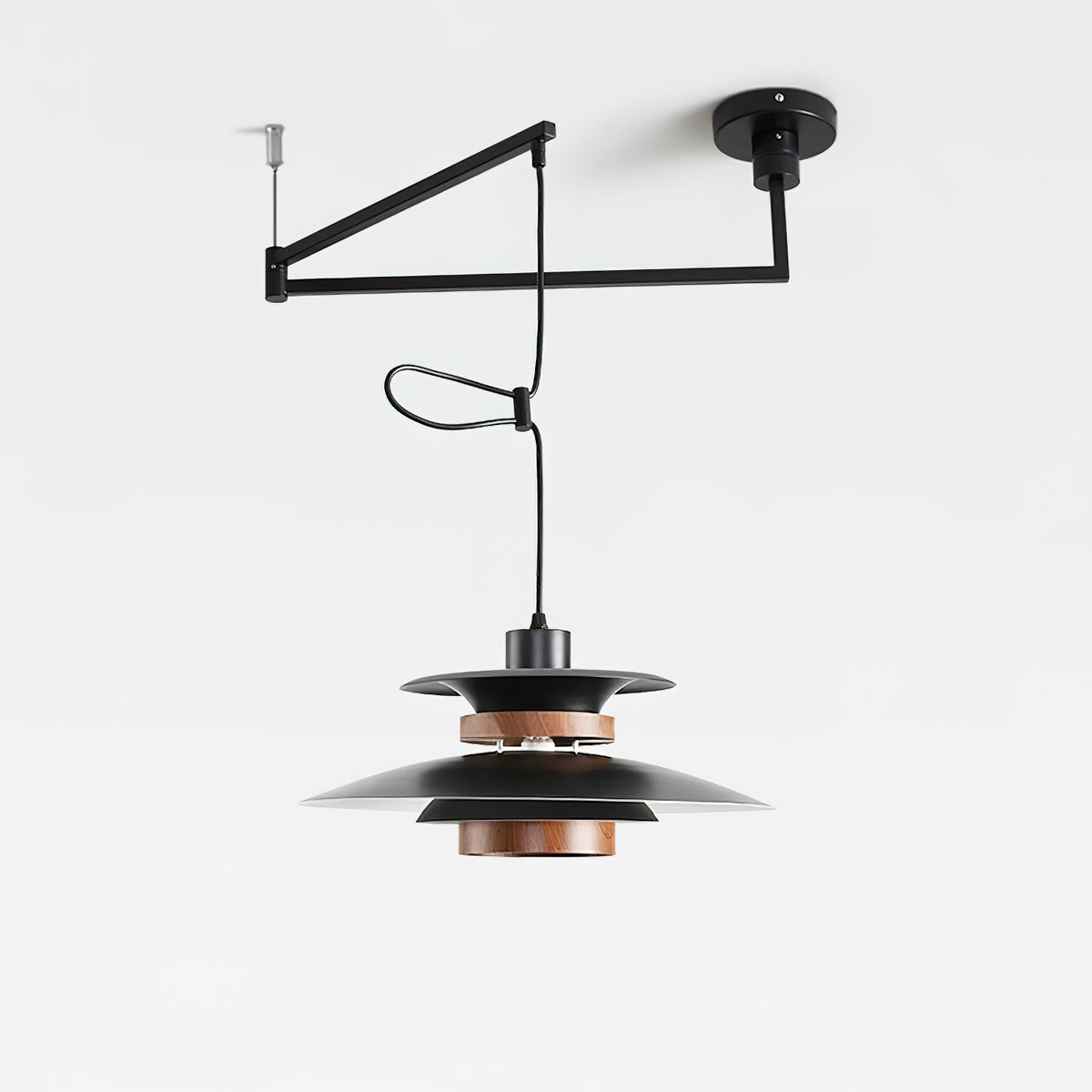 Solva Swivel Arm Pendant Lamp — Nordic Four-Shade Ceiling Light