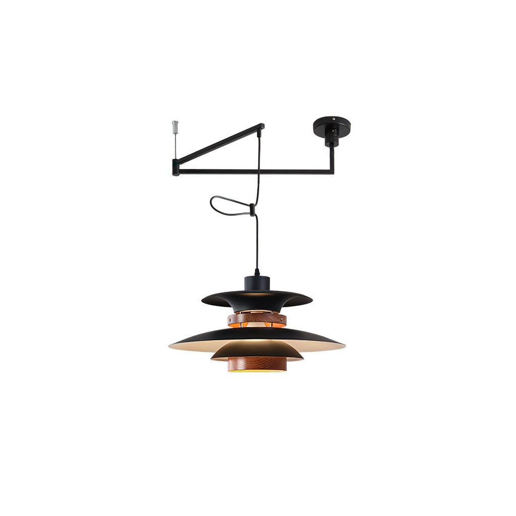Solva Swivel Arm Pendant Lamp — Nordic Four-Shade Ceiling Light