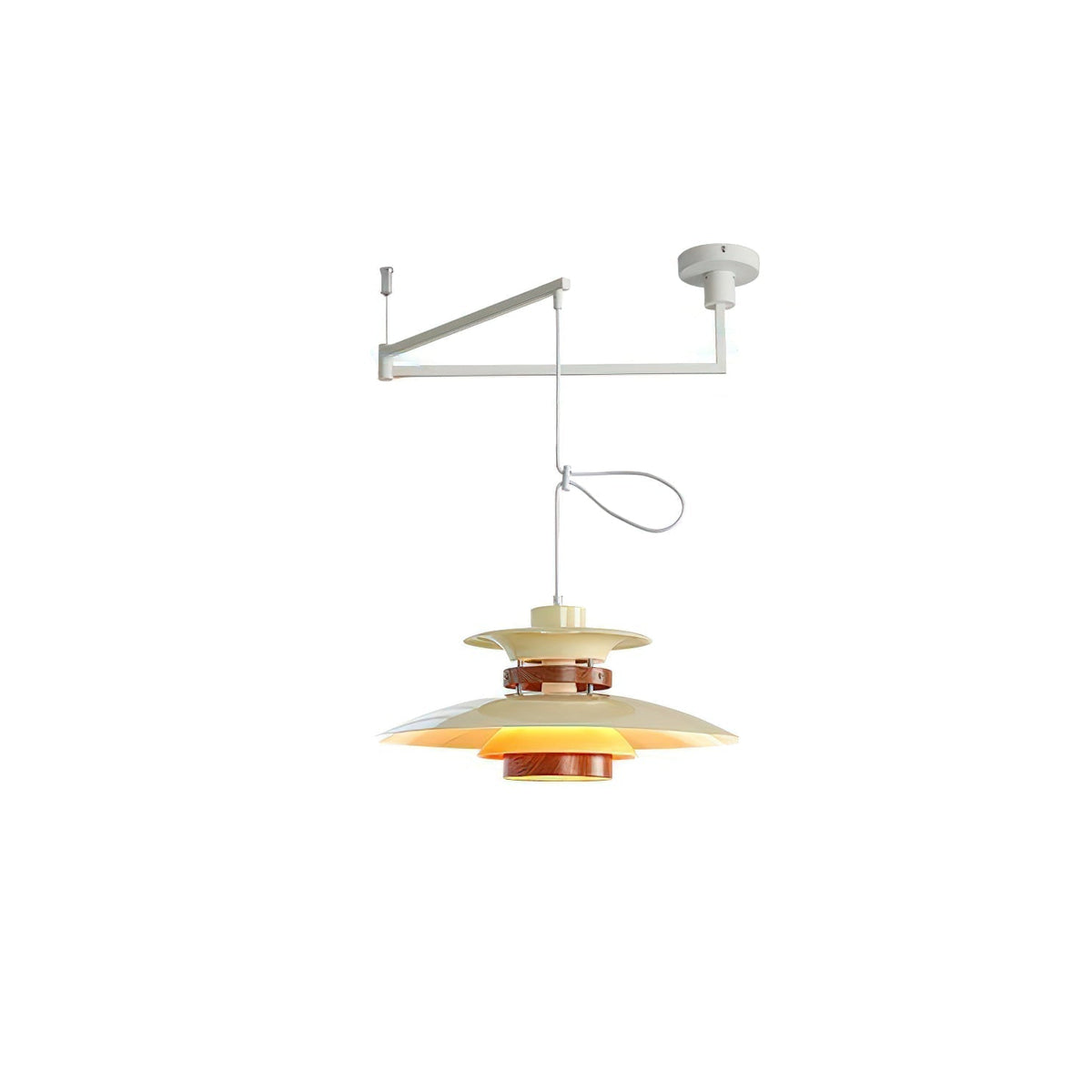 Solva Swivel Arm Pendant Lamp — Nordic Four-Shade Ceiling Light