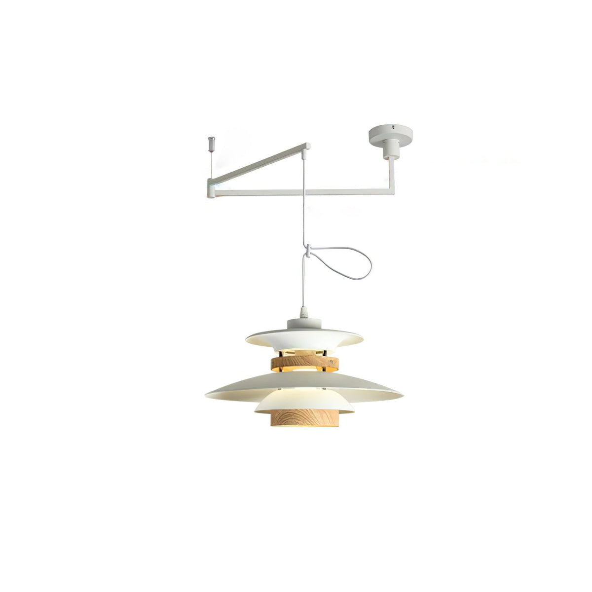 Solva Swivel Arm Pendant Lamp — Nordic Four-Shade Ceiling Light