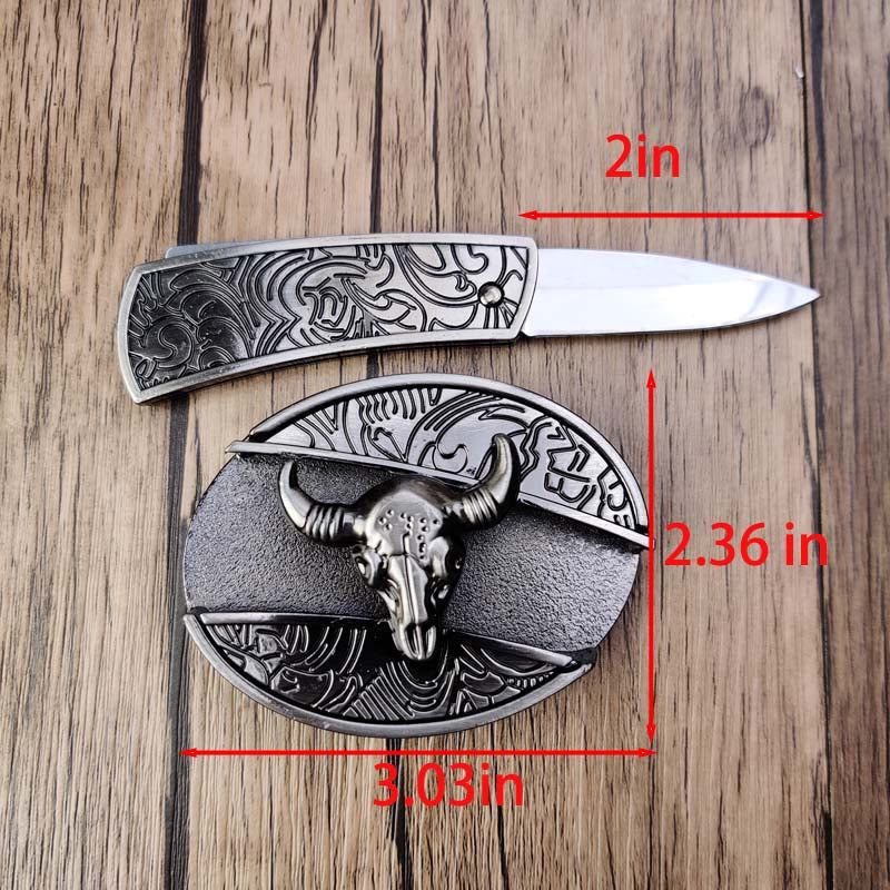 Metal Oval Cowboys Belt Buckle – Western Style Durable & Decorative | Filindra