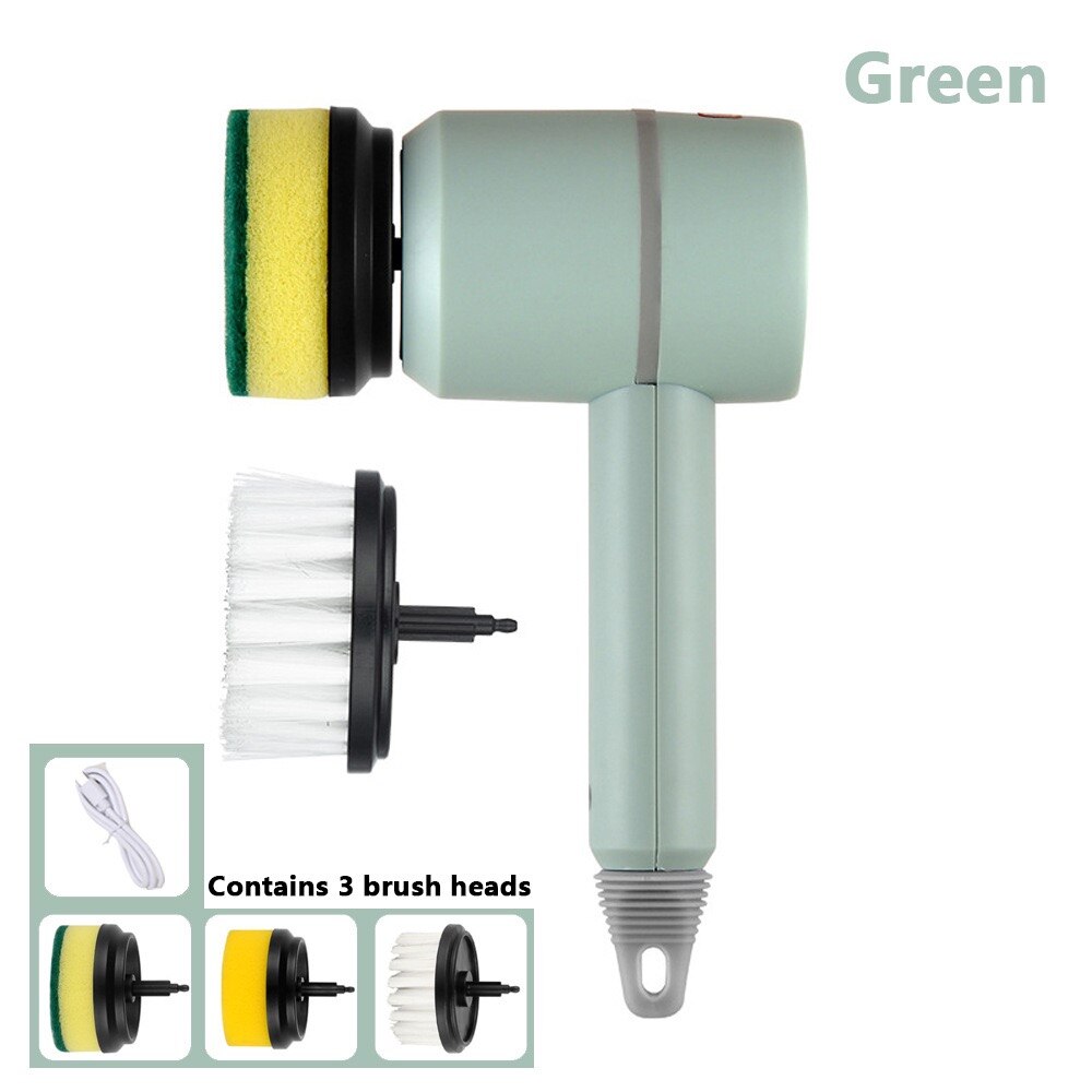 Elektrische 3-in-1-USB-Reinigungsbürste — rotierender Schrubber