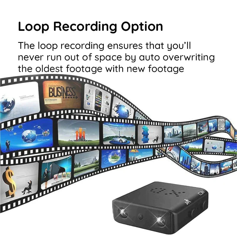 Videocamera Wi-Fi mini HD con Wi-Fi e audio