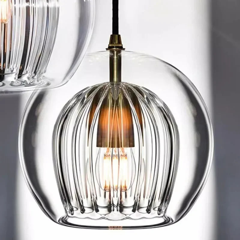 Modern glashänglampa från TimberGlow - nutida belysning