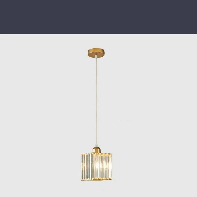Luminora K9 Crystal Pendant Light — LED Illuminated Ceiling Lamp