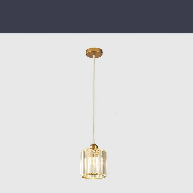 Luminora K9 Crystal Pendant Light — LED Illuminated Ceiling Lamp