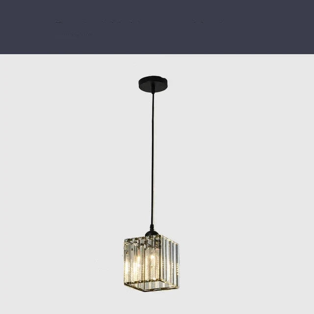 Luminora K9 Crystal Pendant Light — LED Illuminated Ceiling Lamp