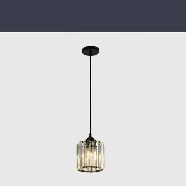 Luminora K9 Crystal Pendant Light — LED Illuminated Ceiling Lamp