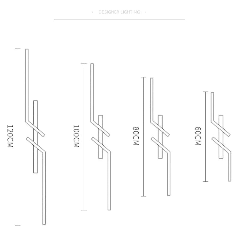 SleekGlow LED-loftlampe med linjer — elegant minimalistisk design