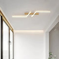 SleekGlow LED-loftlampe med linjer — elegant minimalistisk design