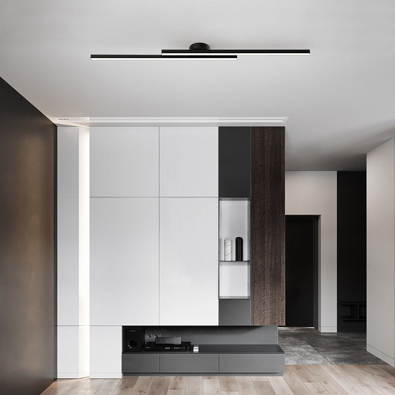 LumenVale Minimalistyczna aluminiowa lampa sufitowa LED — montaż półprzylegający, średnica 60 cm
