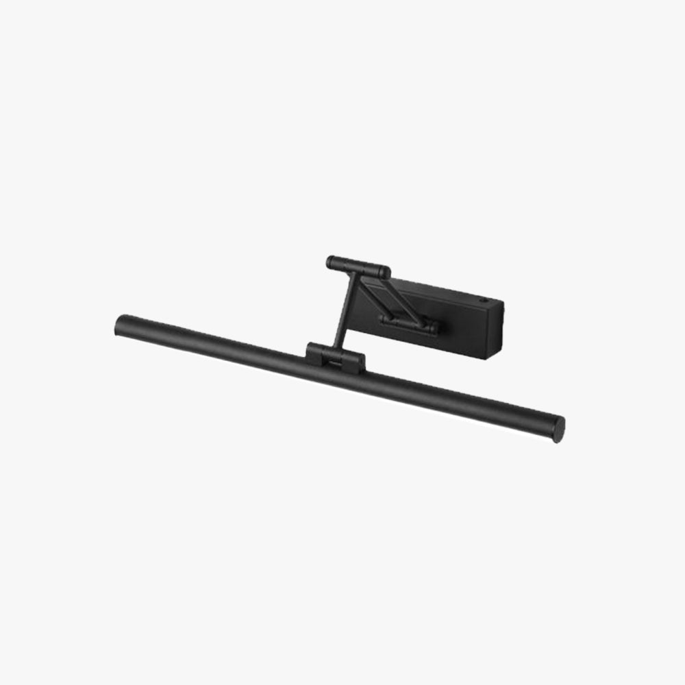 Ρυθμιζόμενο μαύρο ματ φωτιστικό καθρέφτη NoirGlow LED — Επιτοίχια τοποθέτηση, μπάρα χωρίς θάμβωση